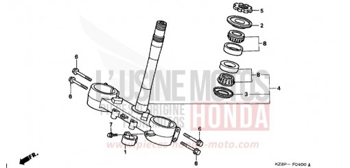 TIGE DE DIRECTION CR250RX de 1999